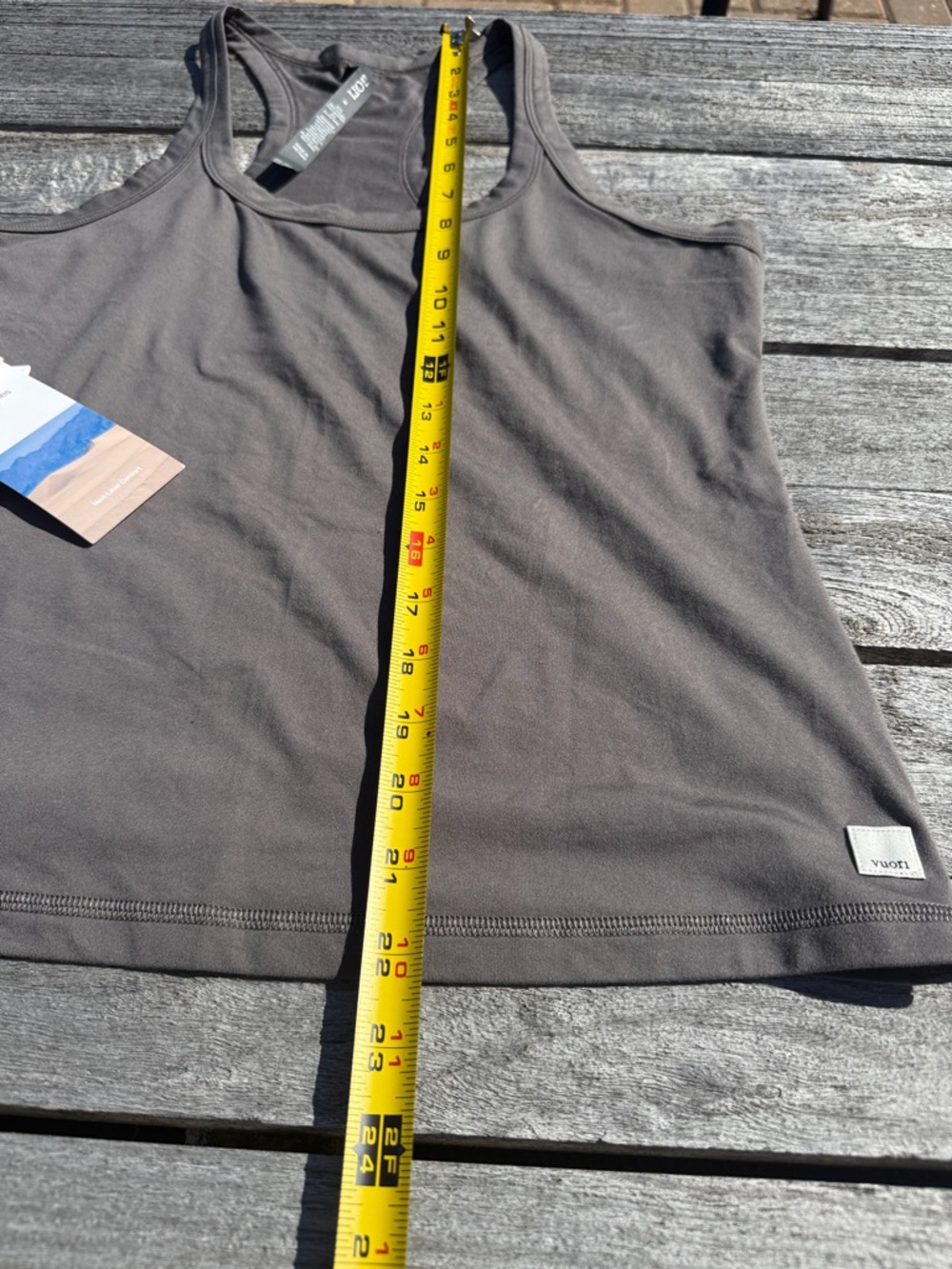 VUORI Set Lux Racerback Tank + Daily Short Set Chia Brown Size Medium NWT $113 - Picture 5 of 7